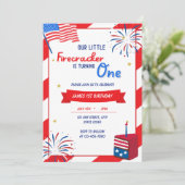 我々の小さな爆竹は一つの誕生日を回している 招待状 (スタンド正面)