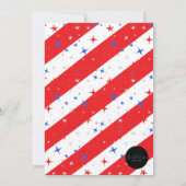 我々の小さな爆竹は一つの誕生日を回している 招待状 (裏面)