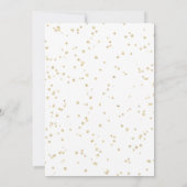 我々の小さな爆竹イエロー1st誕生日パーティー 招待状 (裏面)