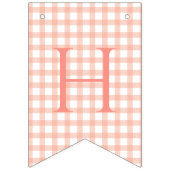 我々の小さな甘いピーチワンベビーファースト誕生日 バンティングフラッグ (第2の旗)