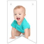 我々の小さな甘いピーチワンベビーファースト誕生日 バンティングフラッグ (第1の旗)