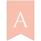 我々の小さな甘いピーチワンベビーファースト誕生日 バンティングフラッグ (第3の旗)