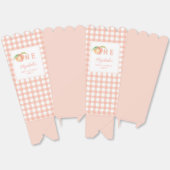 我々の小さな甘いピーチワンベビーファースト誕生日 フェイバーボックス (見開き)