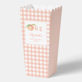 我々の小さな甘いピーチワンベビーファースト誕生日 フェイバーボックス