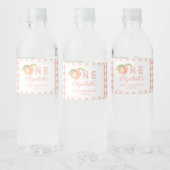 我々の小さな甘いピーチワンベビーファースト誕生日 ペットボトルラベル (ボトル)