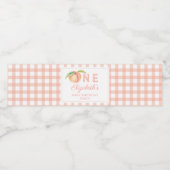 我々の小さな甘いピーチワンベビーファースト誕生日 ペットボトルラベル (シングルラベル)