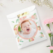 我々の小さな甘い桃は1つの女の子ファースト誕生日 フェイバーバッグ (封をした状態)