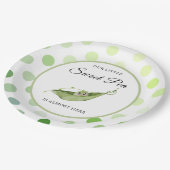 我々の小さな甘い豆はほとんどここにシャワー ペーパープレート (アングル)