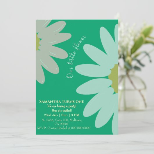 我々の小さな花は、1つのフローラ玉の誕生日を変える 招待状 (スタンド正面)