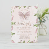 我々の小さな蝶が一歳の誕生日を迎える 招待状 (スタンド正面)