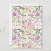 我々の小さな蝶が一歳の誕生日を迎える 招待状 (裏面)