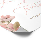 我々の小さな蝶ピンクの女の子は好意とおやつをする ポスター (角)