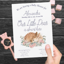 我々の小さな親愛鹿ピンクフローラベビーガール