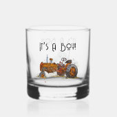 我々の小さな運転手に乾杯 ウイスキーグラス (正面)