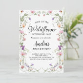 我々の小さな野花ガール誕生日 招待状 (スタンド正面)