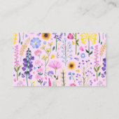 我々の小さな野花ギフトレジストリ エンクロージャーカード (裏面)