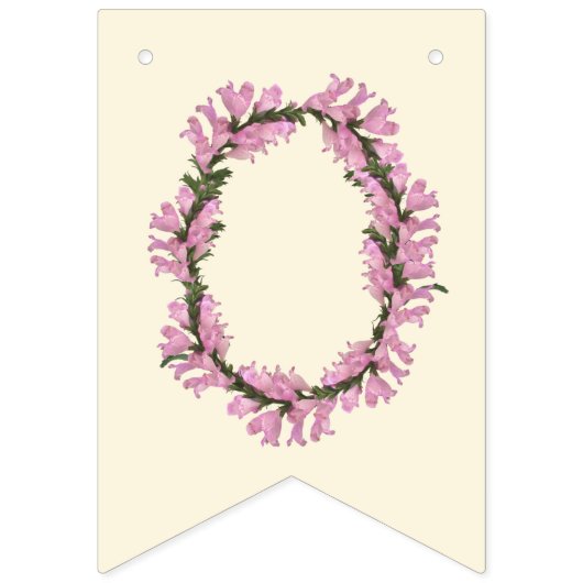 我々の小さな野花 – エレガントフローラ装飾 バンティングフラッグ (第2の旗)