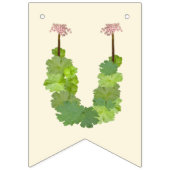 我々の小さな野花 – エレガントフローラ装飾 バンティングフラッグ (第3の旗)