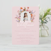 我々の小さな野草のエレガント誕生日 招待状 (スタンド正面)