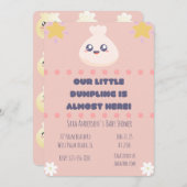 我々の小さな餃子はほとんど赤ちゃんシャワー 招待状 (正面/裏面)