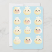 我々の小さな餃子はほとんどBaby Shower Inv 招待状 (裏面)