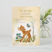 我々の小さな鹿のバースデーパーティ招待状 招待状 (スタンド正面)