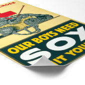 我々の少年たちはソックスが必要だ – あなたのビットを編む ポスター (角)