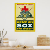 我々の少年たちはソックスを必要とする~ヴィンテージ世界大戦1 ポスター (キッチン)
