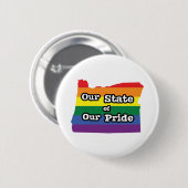 我々の州のプライド |オレゴン 缶バッジ (正面&裏面)