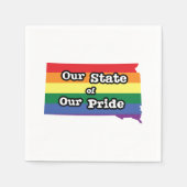 我々の州のプライド |サウスダコタ スタンダードカクテルナプキン (正面)