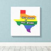 我々の州のプライド |テキサス州 キャンバスプリント (インサイチュ (ウッドフロア))