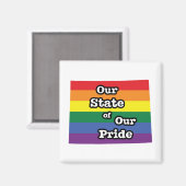 我々の州のプライド |ワイオミング マグネット (正面/裏面)