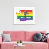 我々の州のプライド |ワシントン キャンバスプリント (インサイチュ (リビング))