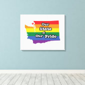 我々の州のプライド |ワシントン キャンバスプリント (インサイチュ (ウッドフロア))