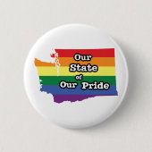 我々の州のプライド |ワシントン 缶バッジ (正面)