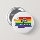 我々の州のプライド |ワシントン 缶バッジ (正面&裏面)