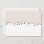 我々の得グリッターハートフォトバニラホワイト 招待状 (裏面)