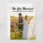 我々の得駆け落ち告知はがききB 案内ポストカード (正面/裏面)