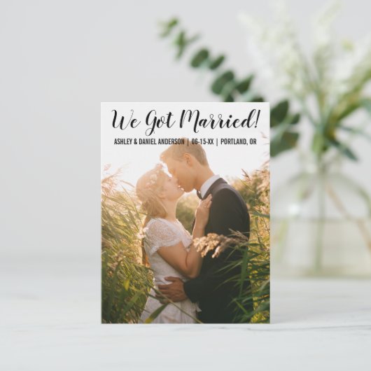 我々の得駆け落ち発表はがききBT 案内ポストカード (スタンド正面)