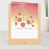 我々の心からの悔やみや弔慰 カード (裏面)