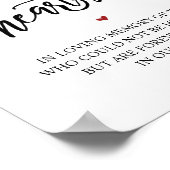 我々の心に永遠に残る素朴なメモリアルサイン ポスター (角)