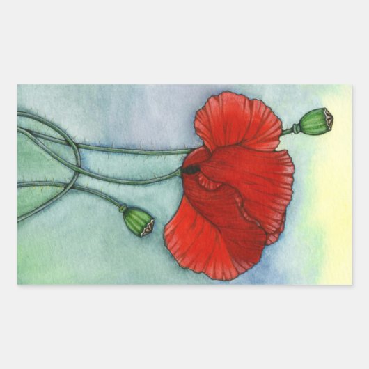 我々の忘れ命 長方形シール (正面)