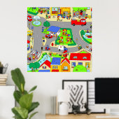 我々の忙し近所 ポスター (ホームオフィス)