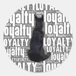 我々の忠実な毛皮のベビーを愛する者は ラウンドシール