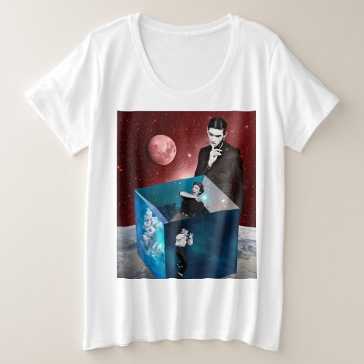 我々の恐怖の箱 プラスサイズTシャツ (デザイン正面)