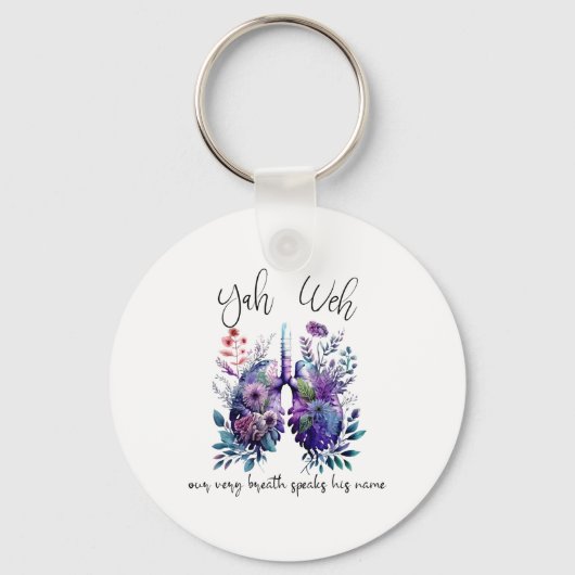 我々の息の話間彼の名前Yhwh Christian Rel キーホルダー (正面)