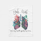 我々の息の話間彼の名前Yhwh Christian Rel フリースブランケット (正面)