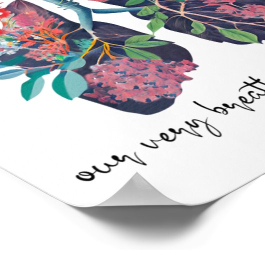 我々の息の話間彼の名前Yhwh Christian Rel ポスター (角)