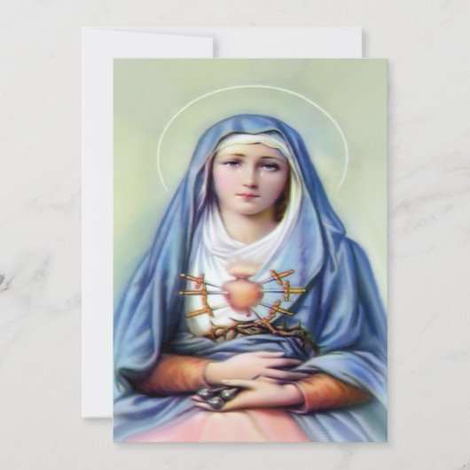 我々の悲しみの女神と祈りの言葉 シーズンカード (正面)