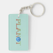 我々の惑星のための植物 キーホルダー (裏面)